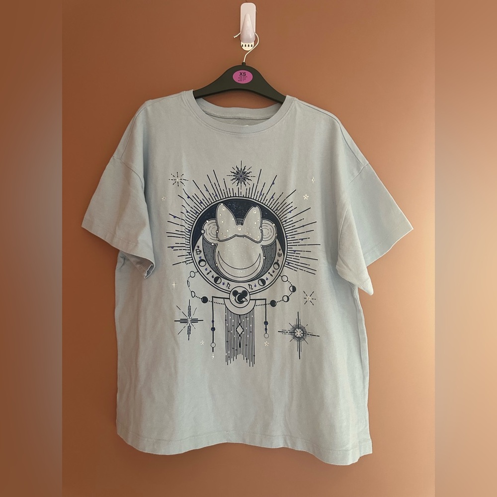 Disney Minnie Mouse Celestial Patterned Rhinestone Women’s T-Shirt - BoxLunch Ex